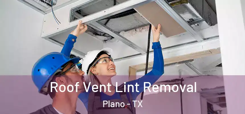 Roof Vent Lint Removal Plano - TX